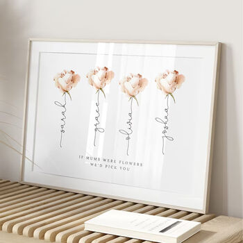 Personalised Flower Friendship Print Gift For Friend/Sister, 6 of 8
