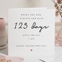 Wedding Countdown Valentines Card For Fiancé, thumbnail 1 of 7