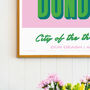 Personalised Dundee Retro Favourite City Travel Print, thumbnail 4 of 7