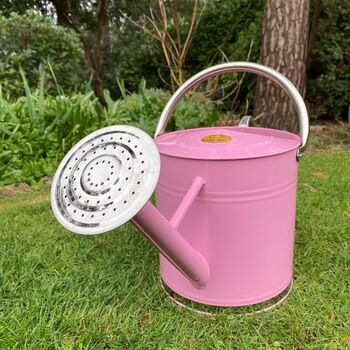 Peony Pink And Chrome Trim Watering Can Nine Litre, 3 of 6