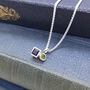 Tresor Two Stone Square Pendant, thumbnail 6 of 6