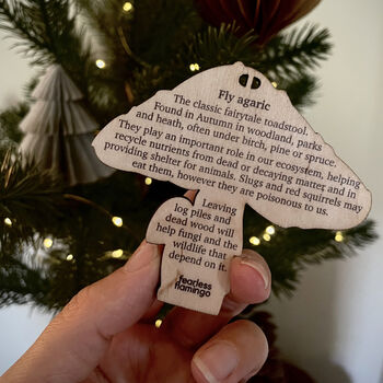 Woodland Toadstool Wooden Decoration Keepsake, 3 of 4