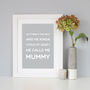 'Mummy' Gift Quote Print, thumbnail 1 of 10