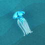 Glass Jellyfish In Gift Box | Decoration | Ornament | Collectable | Gift For Home | Home Decor, thumbnail 1 of 4