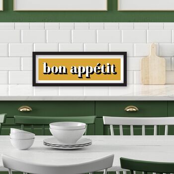 Framed Bon Appetit Print, 6 of 10