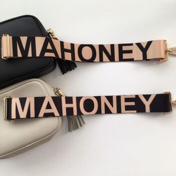 Personalised Bag Strap | Extra Long Crossbody Replacement Bag Strap, 12 of 12