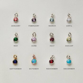 Initial Letter And Birthstone Charm Bracelet, 6 of 7