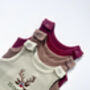Personalised Baby Dungarees Romper | Embroidered, thumbnail 4 of 12
