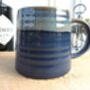Individual Reactive Glaze Brûlée Mug In Denim Glaze, thumbnail 1 of 12