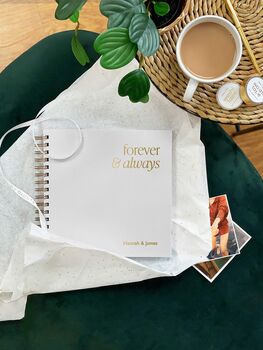 Personalised Couples 'Forever And Always' Memory Book, 6 of 10