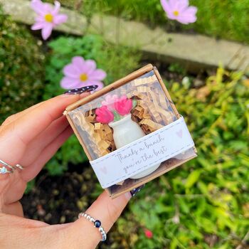 Tiny World Resin Keepsake Ornament Thank You Flowers, 2 of 2