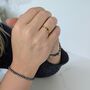 The Evil Eye Lapis Lazuli Ring, Gold Vermeil, thumbnail 2 of 8