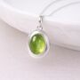 Personalised Sterling Silver Peridot Gemstone Locket Necklace With Photos, thumbnail 1 of 7