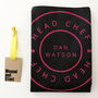 Minimalist Personalised Head Chef Apron, thumbnail 11 of 12