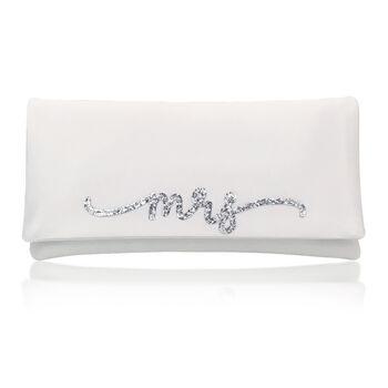 Mrs Bridal Clutch With Flourish Font, 2 of 6