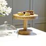 Personalised Oak Cake Stand, thumbnail 2 of 4