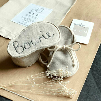 Personalised Eco Friendly Baby Booties, 5 of 9