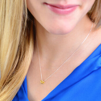 Personalised 50th Birthday Five Gold Rings Charm Necklace, 2 of 6
