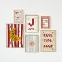 Personalised Cool Kids Cllub Stars And Moon 'Love You To The Moon And Back' Print Set For Bedroom Or Nursery, thumbnail 1 of 4