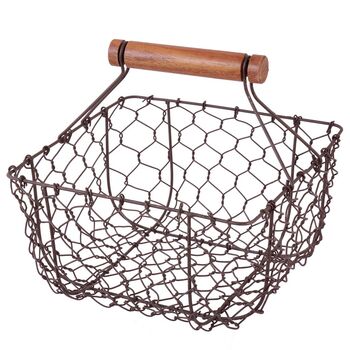 Personalised Wire Gardening Trug Basket, 2 of 3