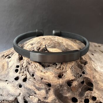 Titanium Steel Cuff Bracelet Men’s Gift, 3 of 3
