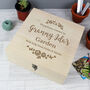 Personalised Floral Grandma Nanny Engraved Keepsake Box, thumbnail 1 of 3