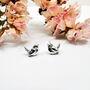 Silver Wren Earrings, thumbnail 1 of 10