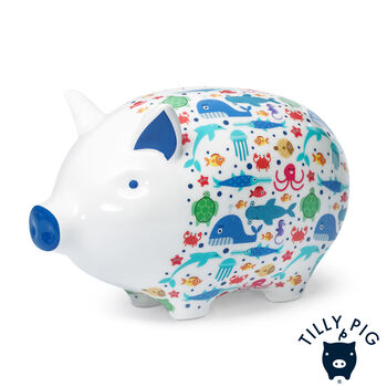Tilly Pig Under The Sea Piggy Bank, 2 of 9