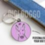 Bull Terrier Outline ID Tag, thumbnail 2 of 4