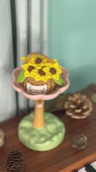 Mini Crochet Flowers Basket, 4 of 5