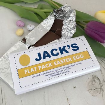 Personalised Novelty 'Flat Pack Easter Egg' Chocolate, 2 of 5