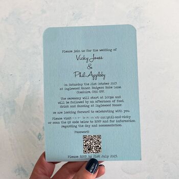 Venue Illustration Wedding Invitation, 3 of 12