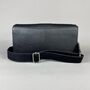 Black Leather Crossbody Handbag, thumbnail 4 of 8