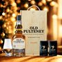 Personalised Old Pulteney Whiskey Gift Set With Glencairn Glass And Larkfire Water, thumbnail 1 of 4