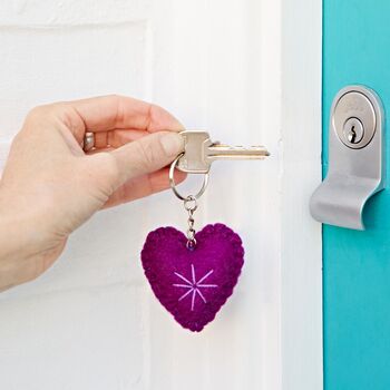 Felt Heart Keyring, 5 of 9