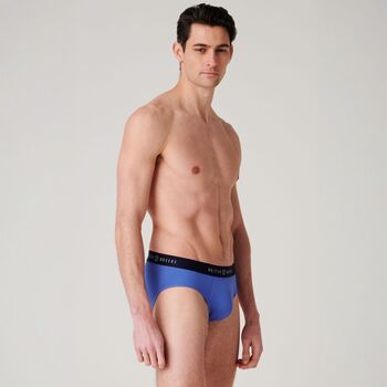 Men's 'Summertime Blues' Three Pack Cotton Briefs, 9 of 10