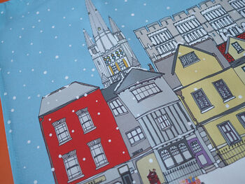 Norwich Christmas Tea Towel, 4 of 5