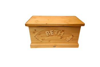 Solid Pine British Made Personalised Toy Box, 8 of 12