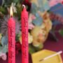 A Pair Of Christmas Candles In Red, thumbnail 1 of 5