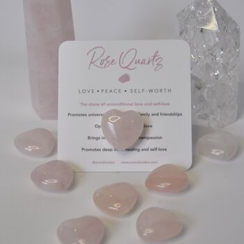 Rose Quartz Crystal Pocket Heart, 2 of 4