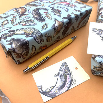 Freshwater Fish Species Wrapping Paper Set, 11 of 12