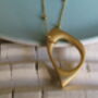 22 Ct Gold Vermeil Handcrafted Oval Pendant, thumbnail 2 of 4