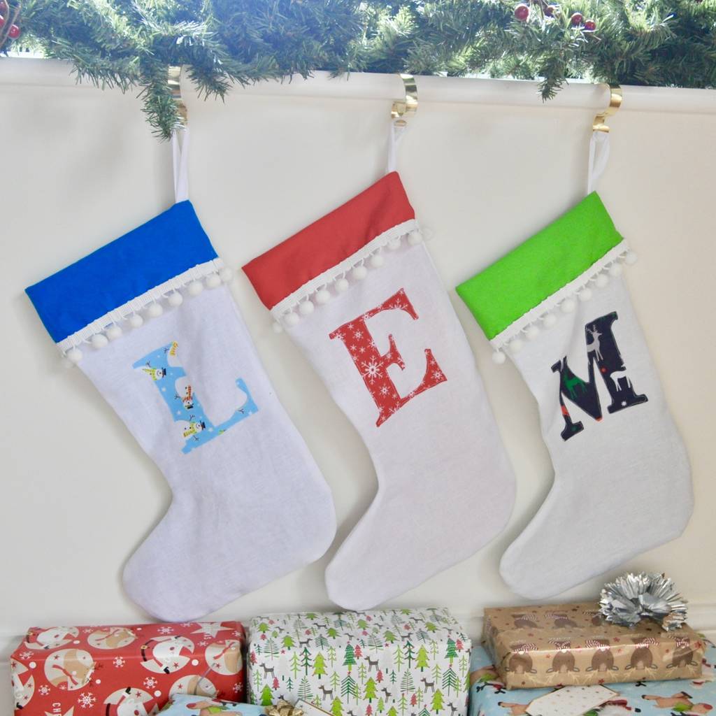 Personalised Initial Christmas Stocking By Livi &amp; Belle