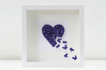 Personalised Butterfly Framed Butterfly Heart, 7 of 12