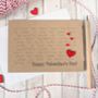 Personalised Valentine's Day Card With Love Hearts, thumbnail 2 of 3