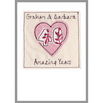 Personalised Heart Wedding Anniversary Card, 3 of 12