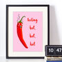 Feeling Hot, Hot, Hot Chilli Print, thumbnail 1 of 3