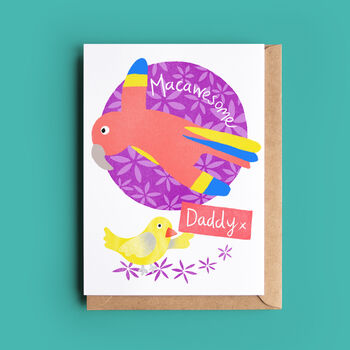 Macaw Card For Dad, Daddy Or Grandad, 3 of 4
