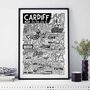 Cardiff Landmarks Print, thumbnail 3 of 7