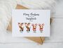Personalised Reindeer Family Christmas Card, thumbnail 1 of 6